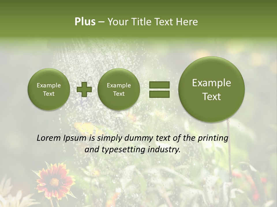 Outside Can Green PowerPoint Template