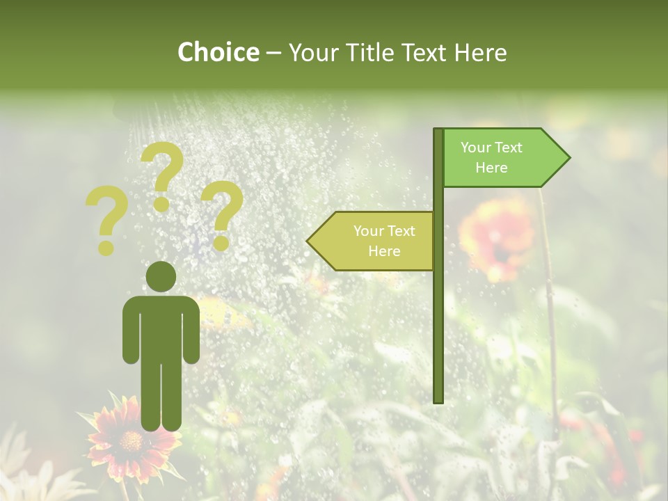 Outside Can Green PowerPoint Template