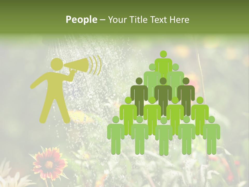 Outside Can Green PowerPoint Template
