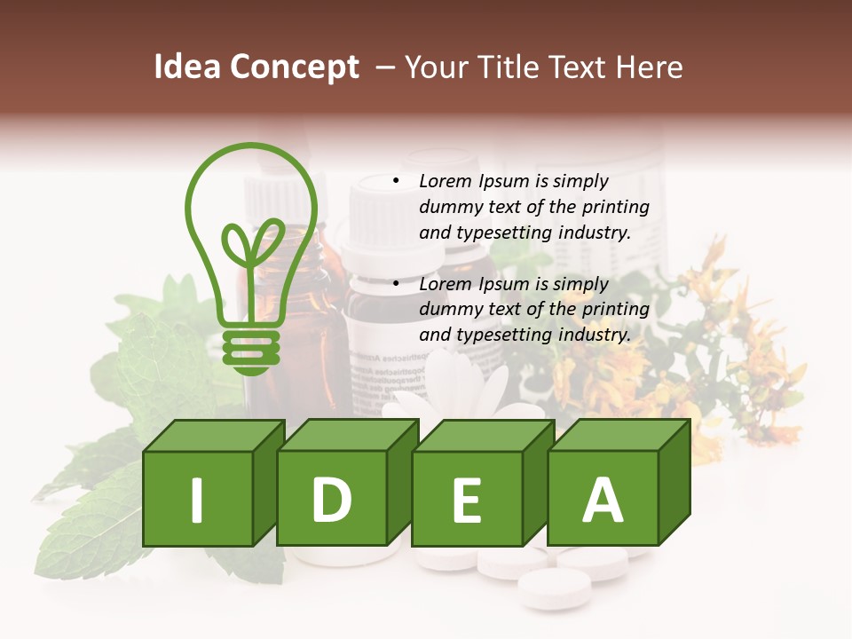Medical Garden Concept PowerPoint Template