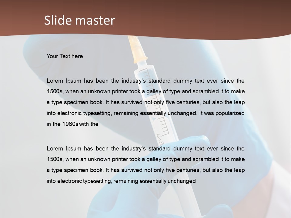 Protection Anesthetic Flu PowerPoint Template