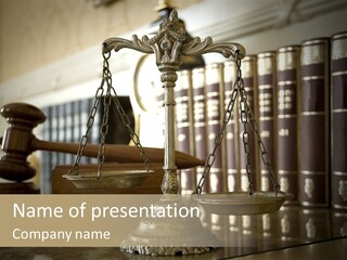 Judge Lawyer Old PowerPoint Template