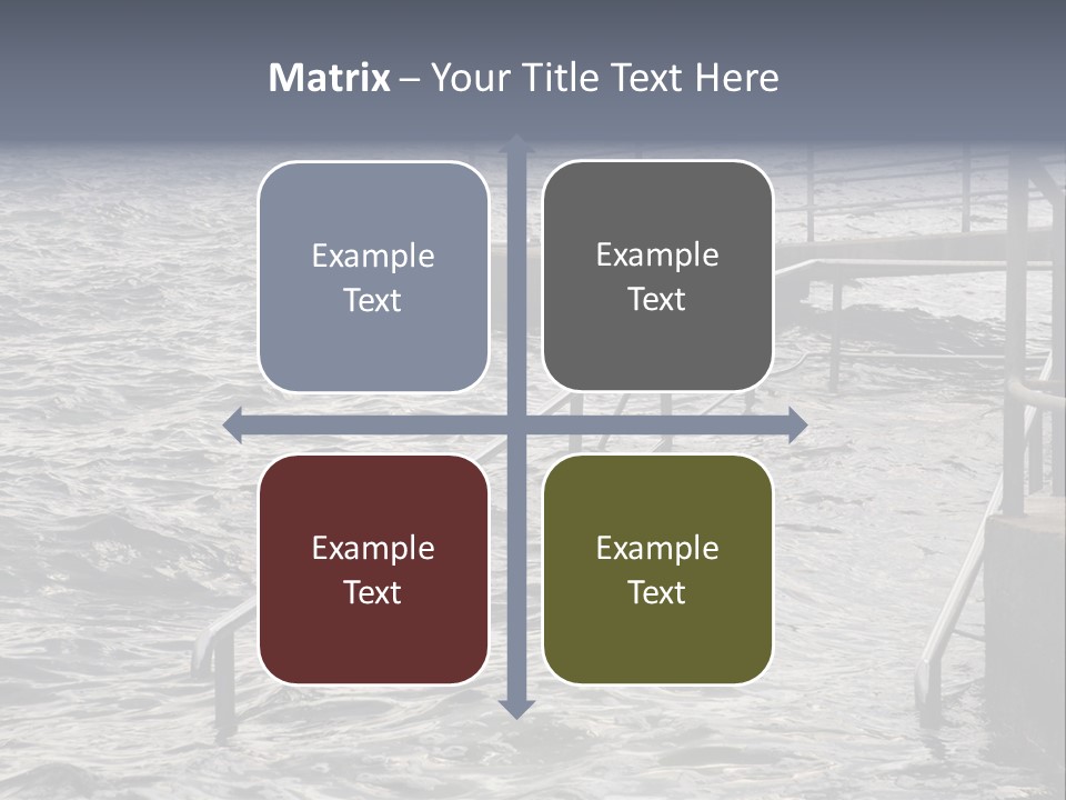 Climate Change Wave Sea Level Rise PowerPoint Template