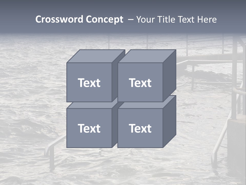 Climate Change Wave Sea Level Rise PowerPoint Template