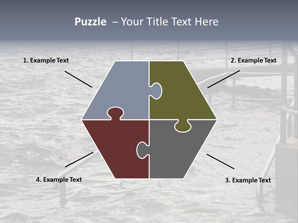 Climate Change Wave Sea Level Rise PowerPoint Template