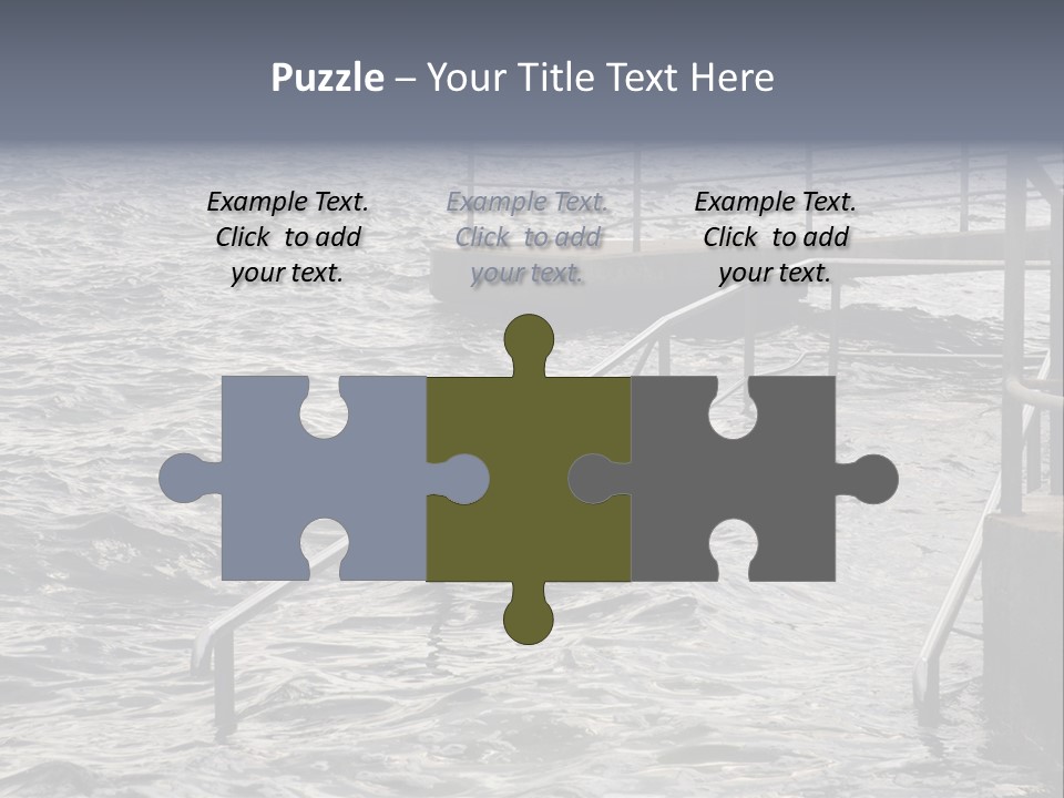 Climate Change Wave Sea Level Rise PowerPoint Template