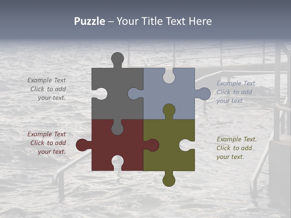 Climate Change Wave Sea Level Rise PowerPoint Template