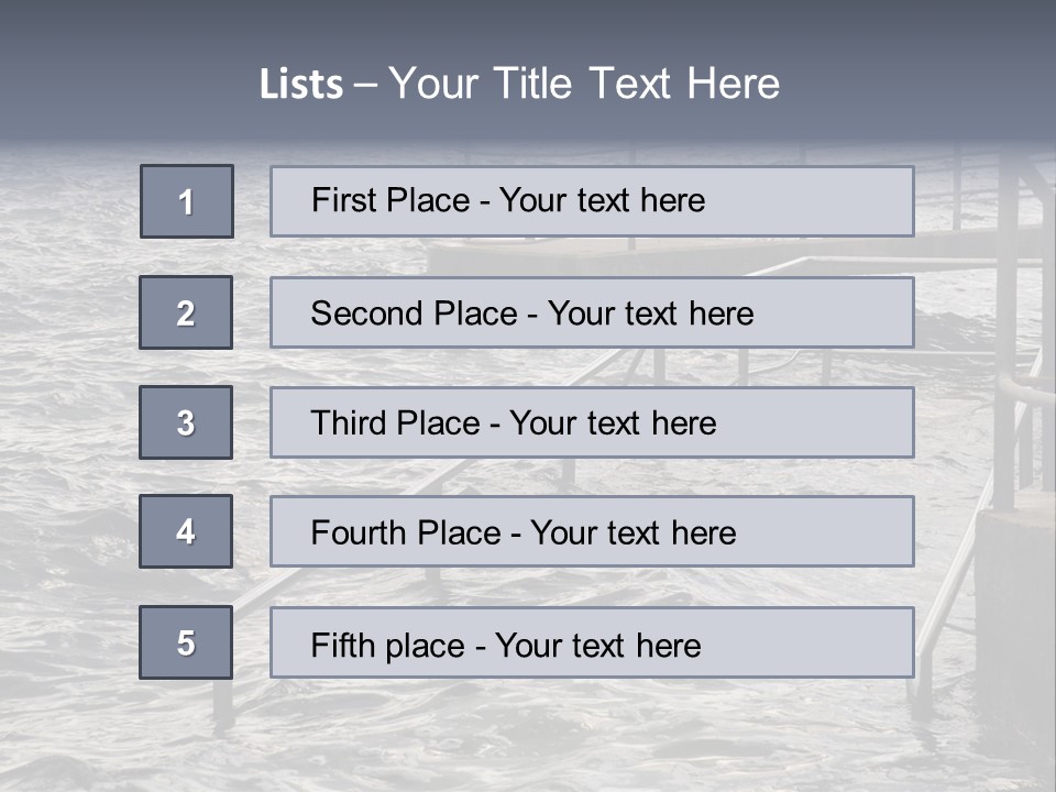 Climate Change Wave Sea Level Rise PowerPoint Template