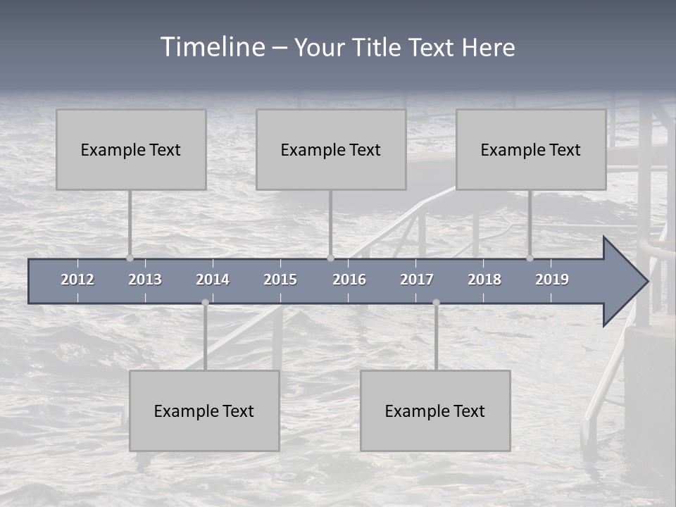 Climate Change Wave Sea Level Rise PowerPoint Template