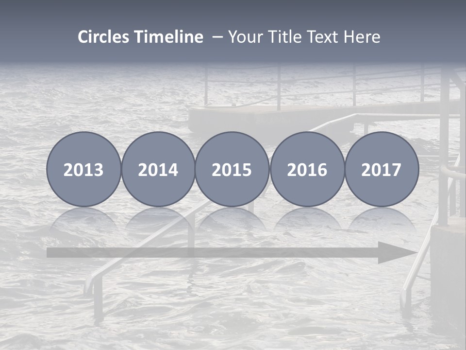 Climate Change Wave Sea Level Rise PowerPoint Template