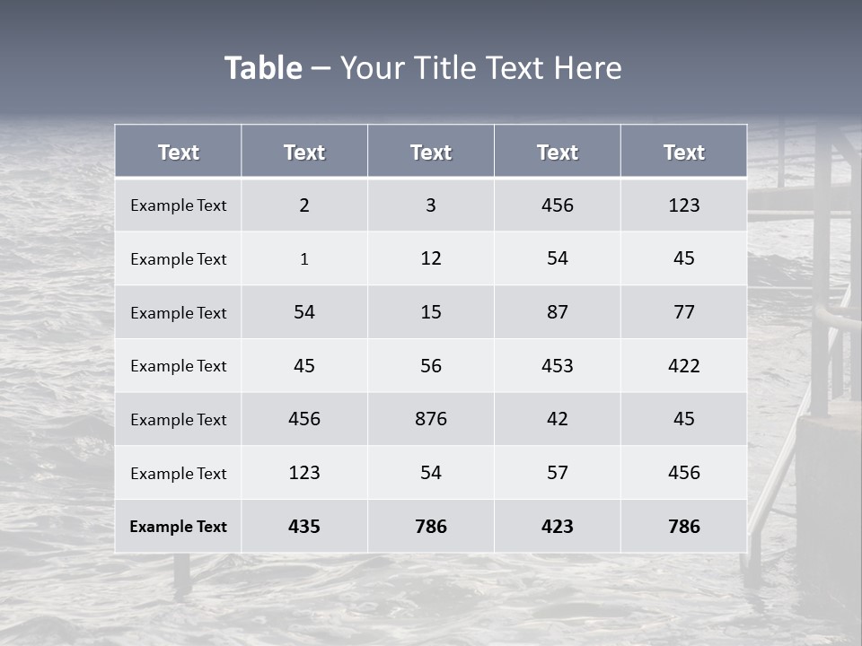 Climate Change Wave Sea Level Rise PowerPoint Template