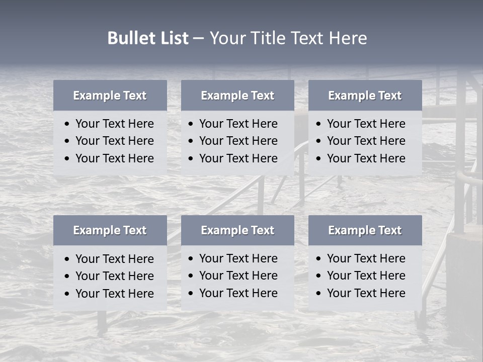 Climate Change Wave Sea Level Rise PowerPoint Template