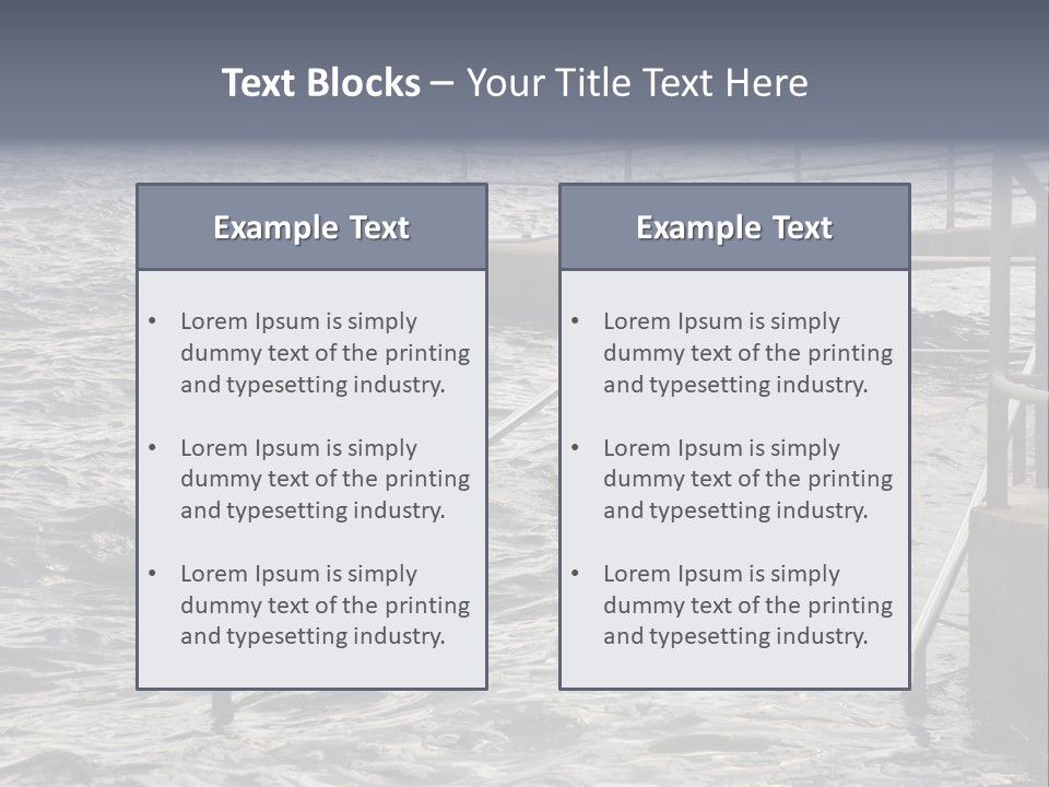 Climate Change Wave Sea Level Rise PowerPoint Template