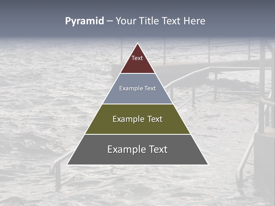 Climate Change Wave Sea Level Rise PowerPoint Template