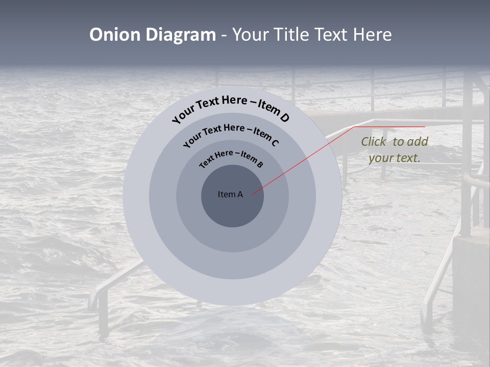 Climate Change Wave Sea Level Rise PowerPoint Template