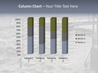 Climate Change Wave Sea Level Rise PowerPoint Template