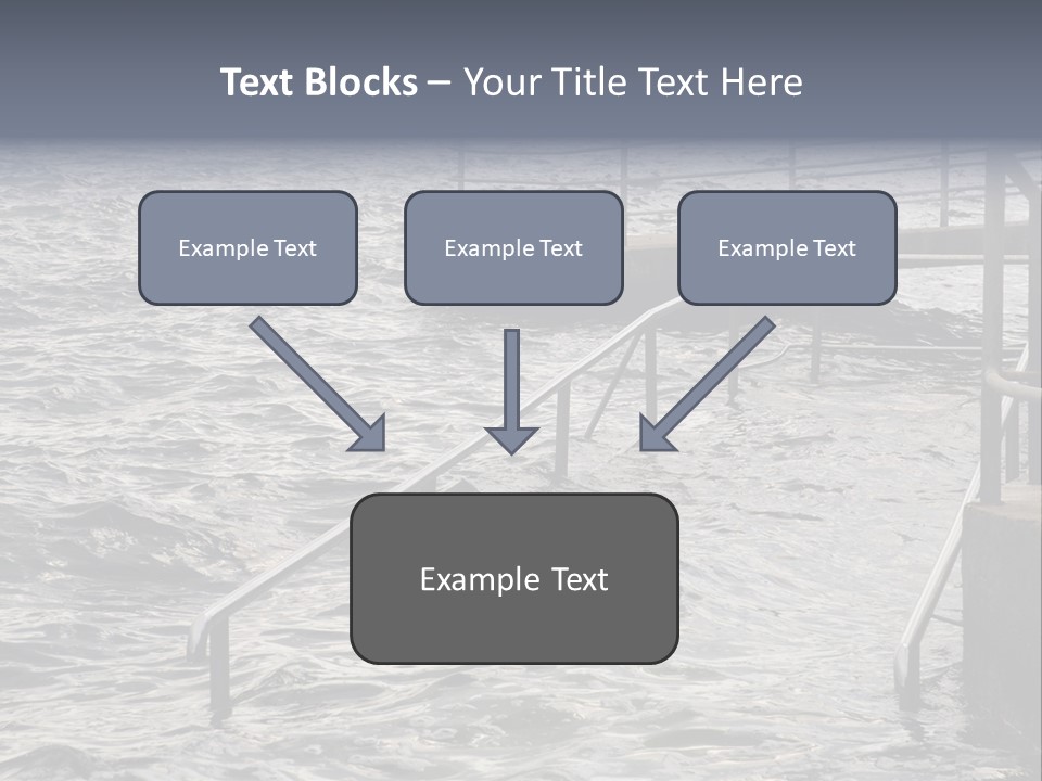 Climate Change Wave Sea Level Rise PowerPoint Template