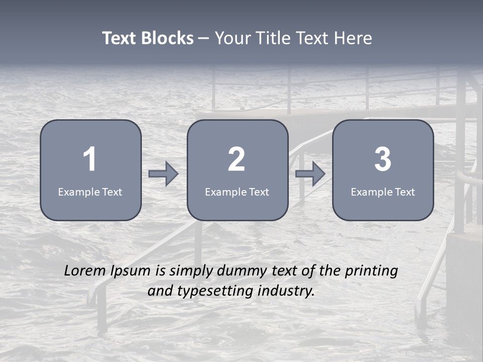 Climate Change Wave Sea Level Rise PowerPoint Template