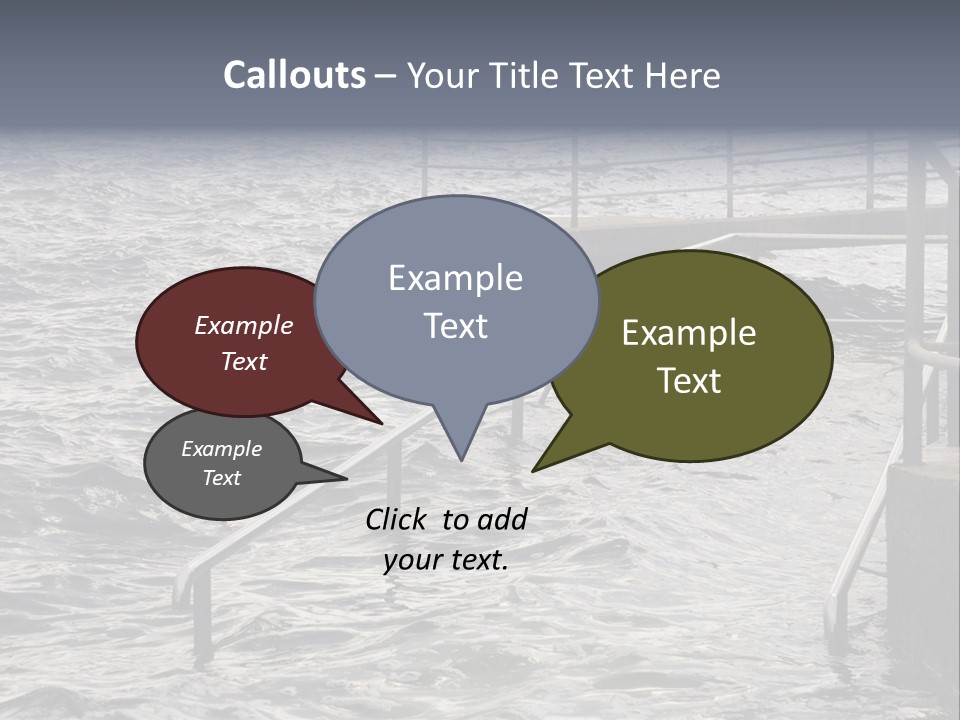 Climate Change Wave Sea Level Rise PowerPoint Template