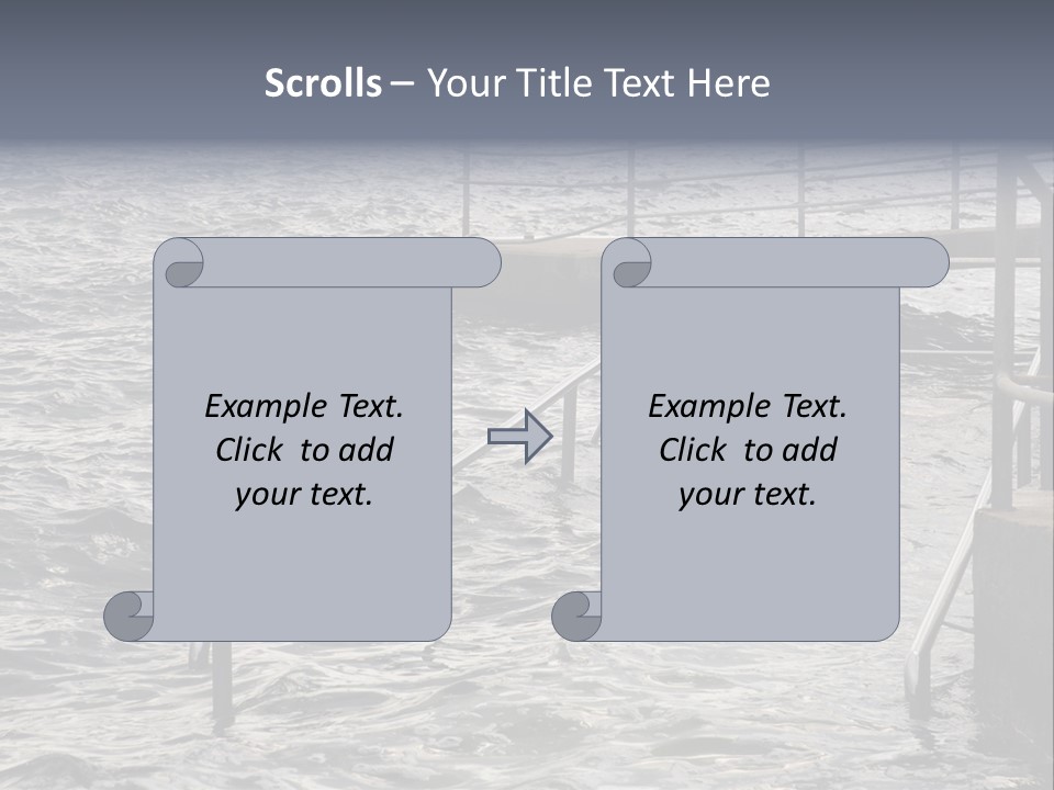 Climate Change Wave Sea Level Rise PowerPoint Template