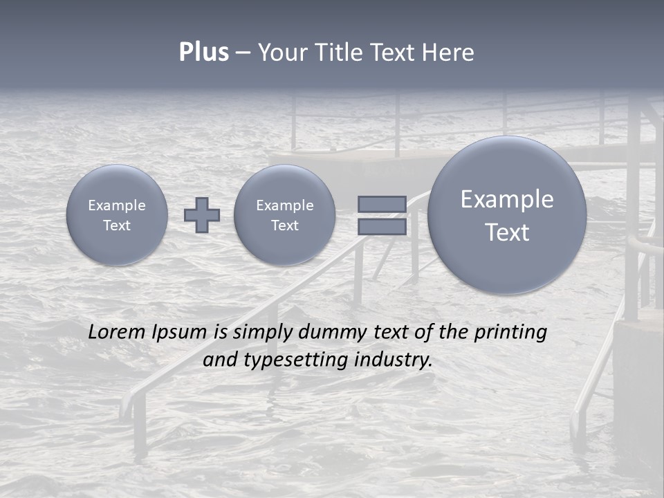 Climate Change Wave Sea Level Rise PowerPoint Template