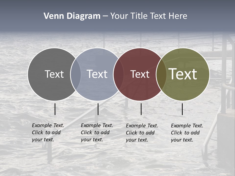 Climate Change Wave Sea Level Rise PowerPoint Template