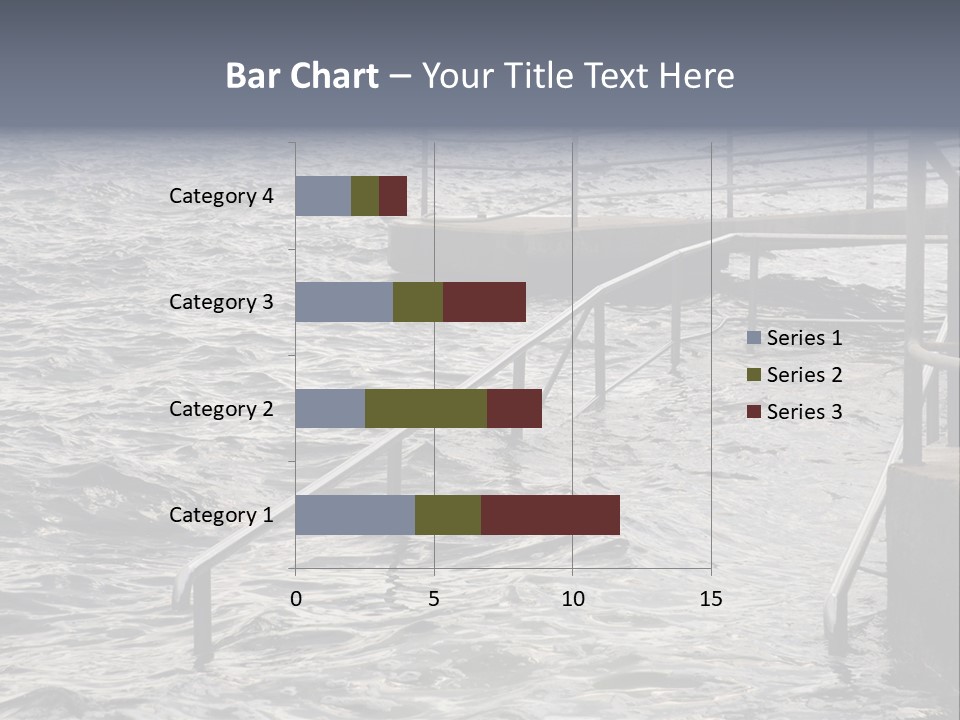 Climate Change Wave Sea Level Rise PowerPoint Template