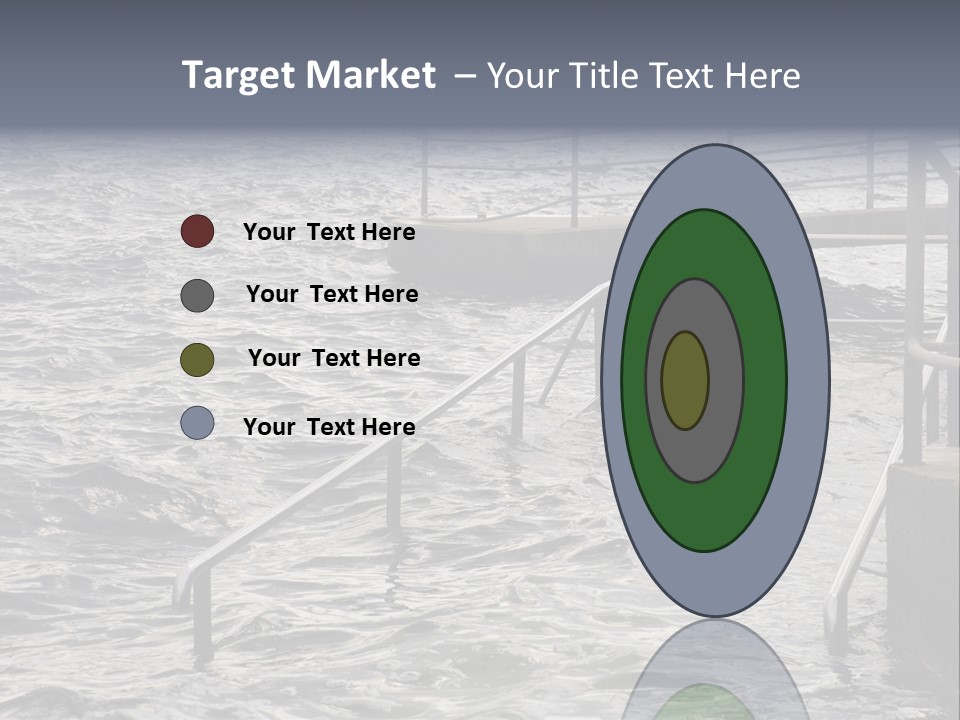 Climate Change Wave Sea Level Rise PowerPoint Template