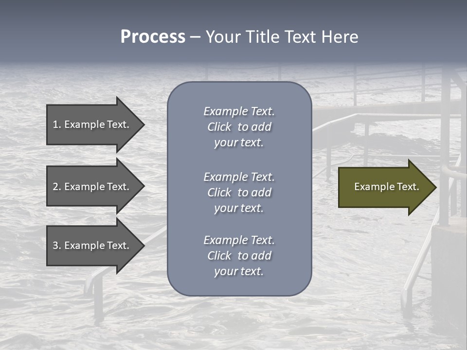 Climate Change Wave Sea Level Rise PowerPoint Template