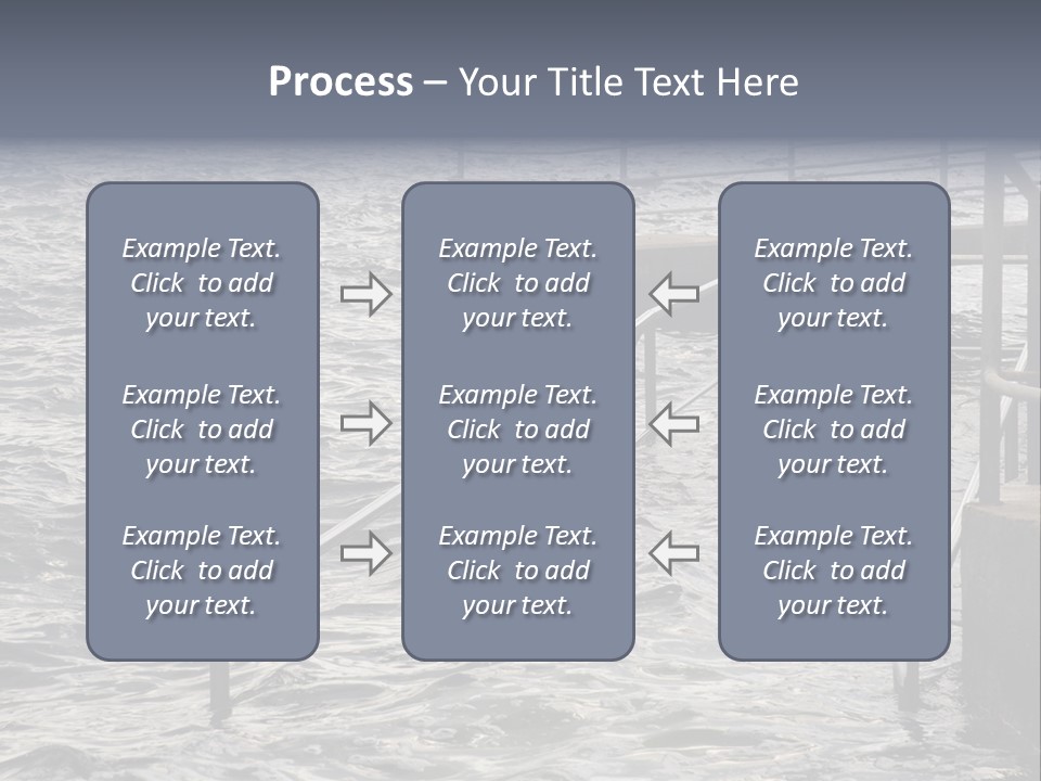 Climate Change Wave Sea Level Rise PowerPoint Template