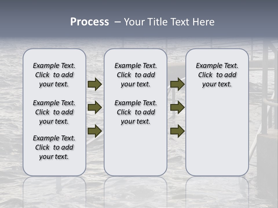Climate Change Wave Sea Level Rise PowerPoint Template