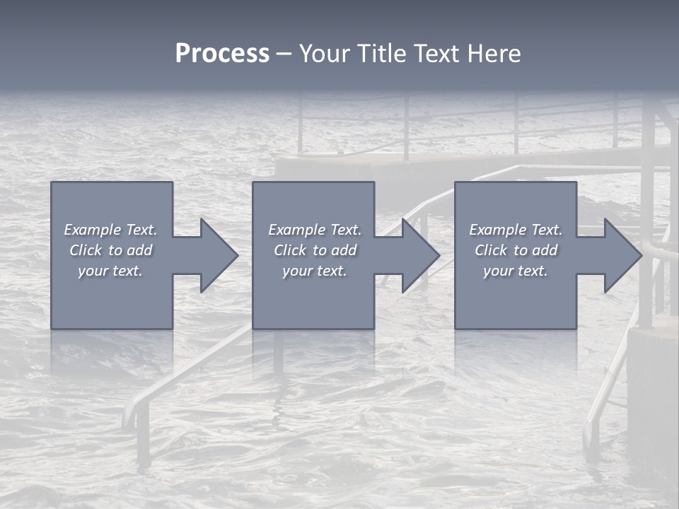Climate Change Wave Sea Level Rise PowerPoint Template