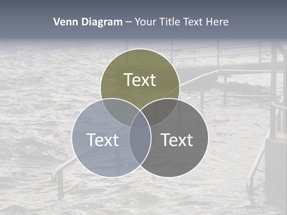 Climate Change Wave Sea Level Rise PowerPoint Template