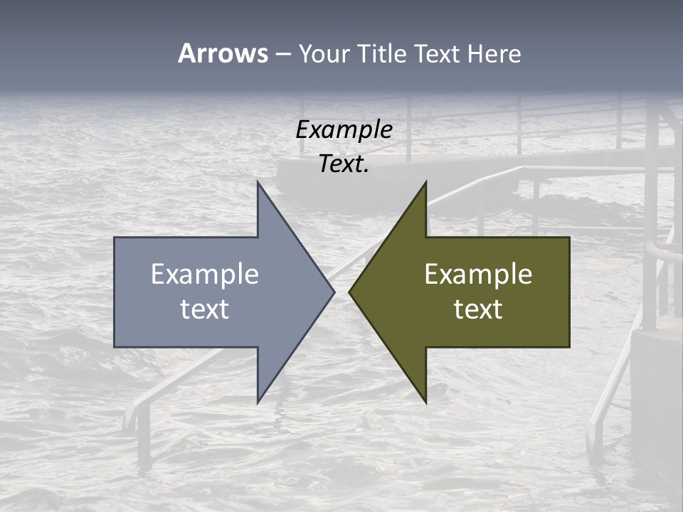 Climate Change Wave Sea Level Rise PowerPoint Template