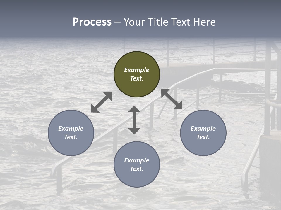 Climate Change Wave Sea Level Rise PowerPoint Template