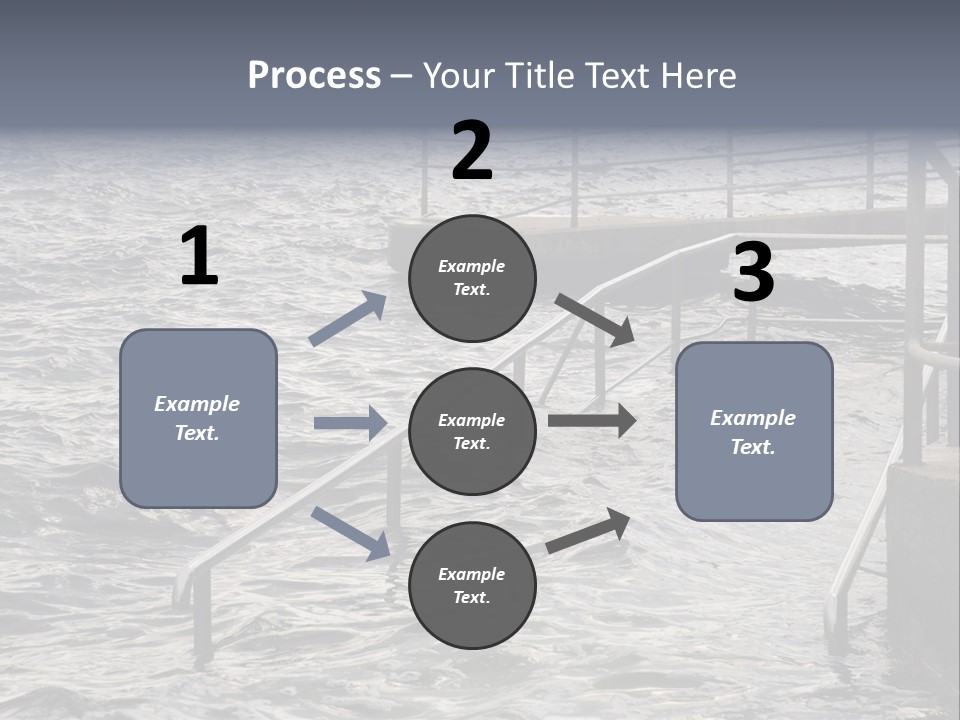 Climate Change Wave Sea Level Rise PowerPoint Template
