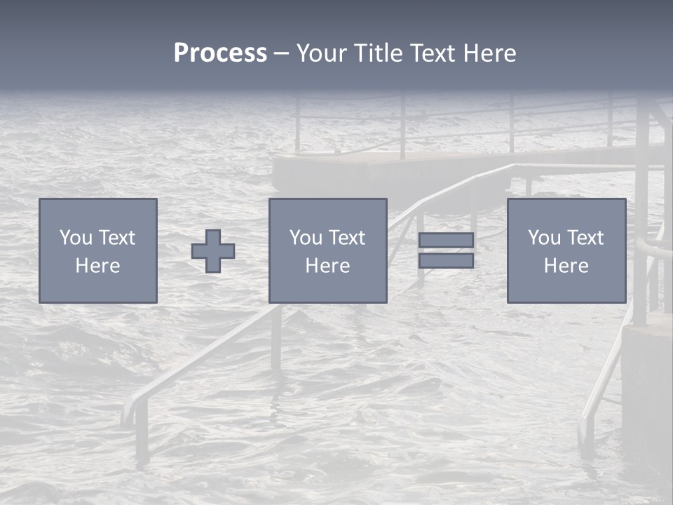 Climate Change Wave Sea Level Rise PowerPoint Template