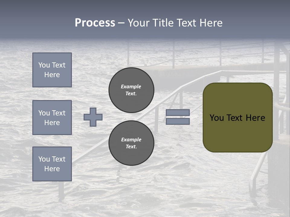 Climate Change Wave Sea Level Rise PowerPoint Template