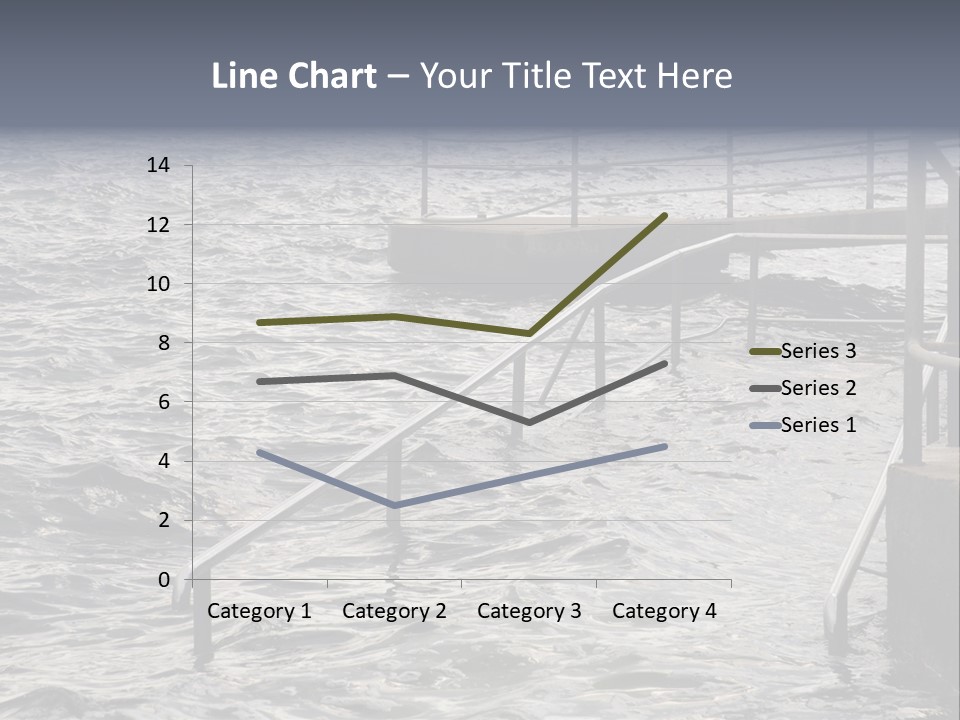 Climate Change Wave Sea Level Rise PowerPoint Template