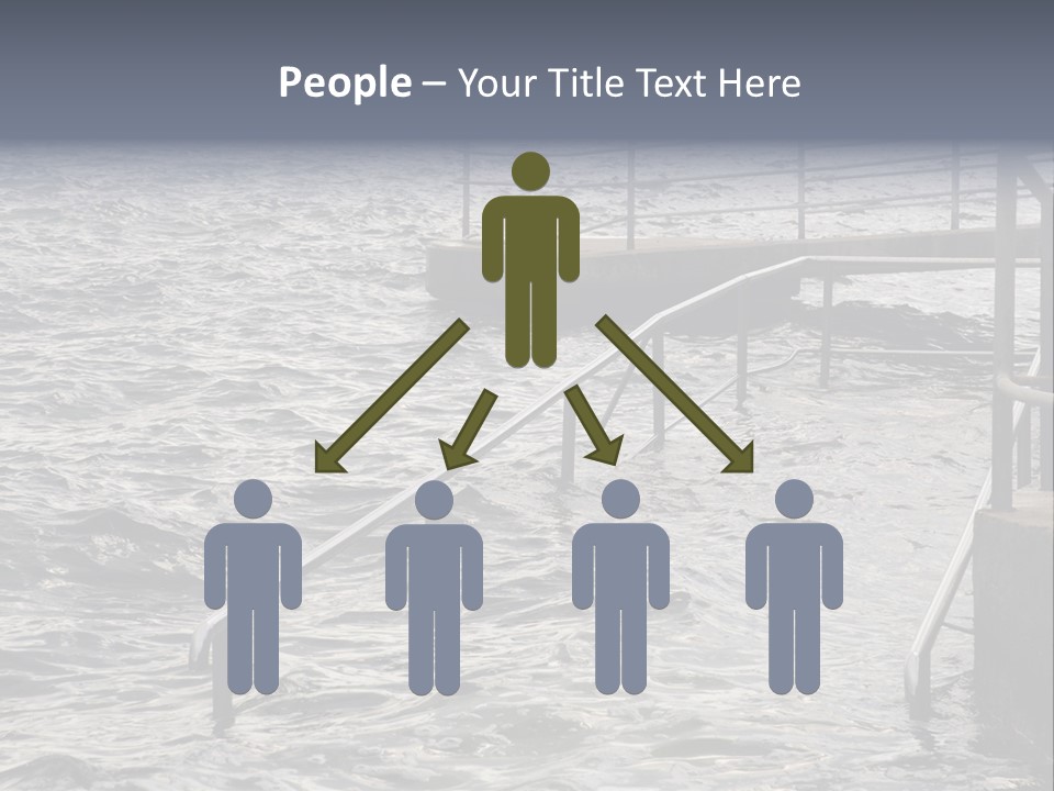 Climate Change Wave Sea Level Rise PowerPoint Template