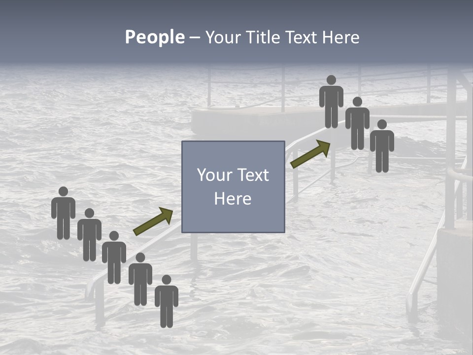 Climate Change Wave Sea Level Rise PowerPoint Template
