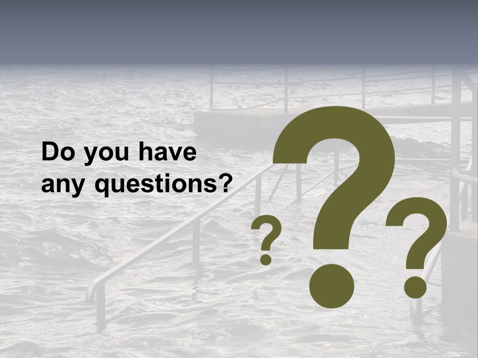 Climate Change Wave Sea Level Rise PowerPoint Template