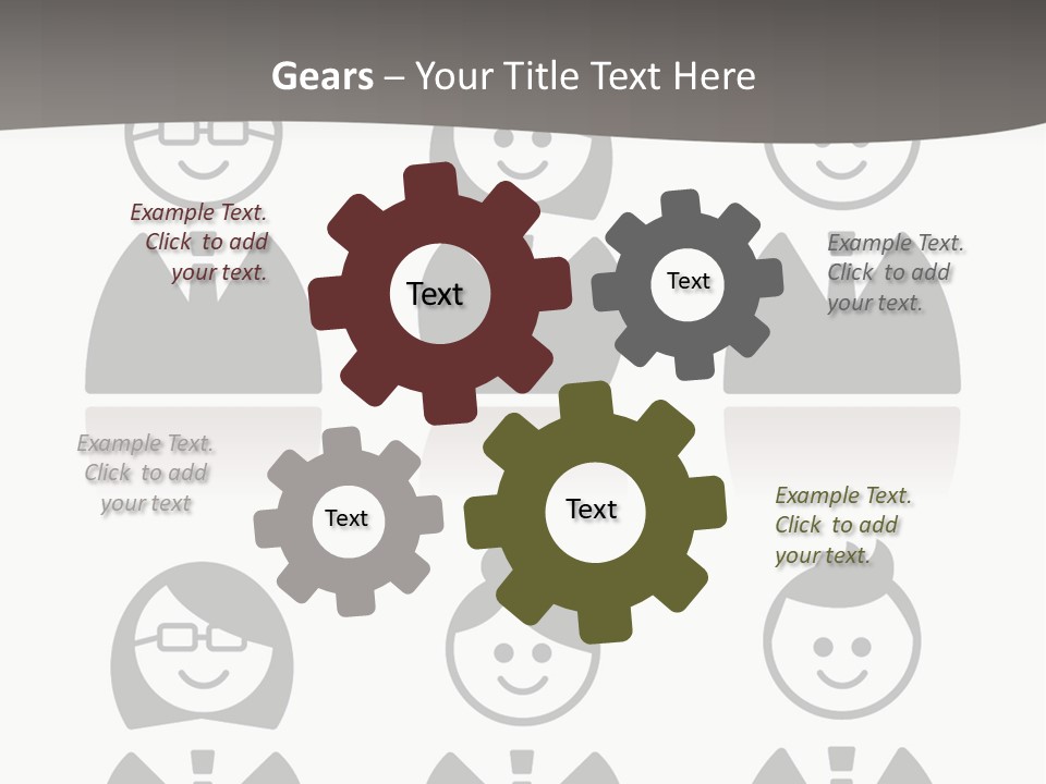 Organization Illustration Work Together PowerPoint Template