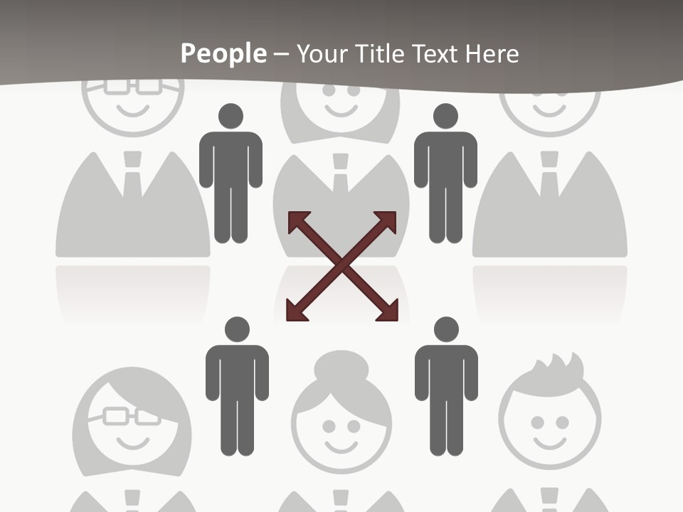 Organization Illustration Work Together PowerPoint Template