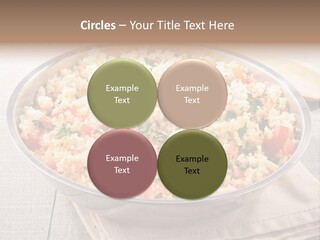 A Dish Of Rice With Tomatoes And Parsley PowerPoint Template