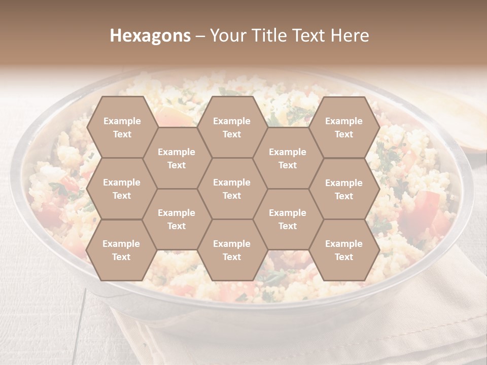 A Dish Of Rice With Tomatoes And Parsley PowerPoint Template