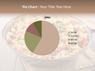 A Dish Of Rice With Tomatoes And Parsley PowerPoint Template