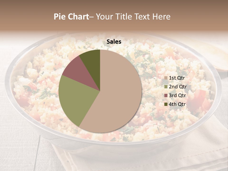 A Dish Of Rice With Tomatoes And Parsley PowerPoint Template