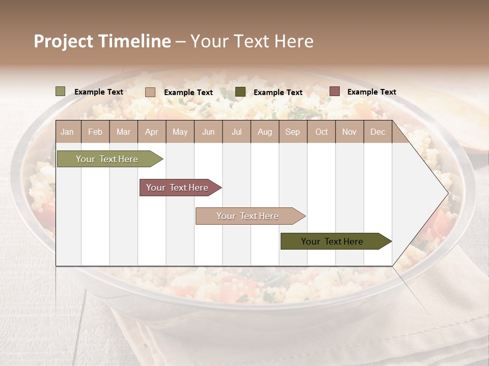 A Dish Of Rice With Tomatoes And Parsley PowerPoint Template