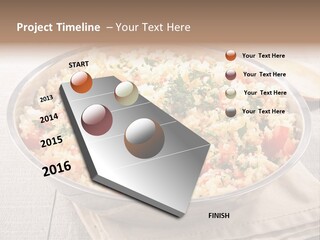 A Dish Of Rice With Tomatoes And Parsley PowerPoint Template